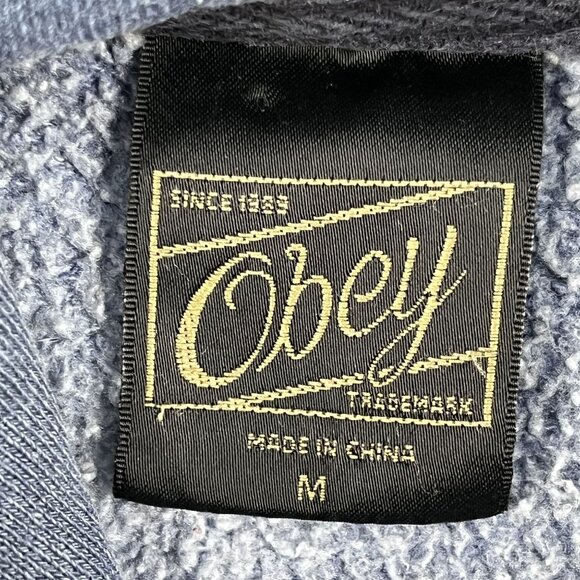 Obey Tie Dye Mens Oversized Hoodie Sz Medium - Picture 7 of 8